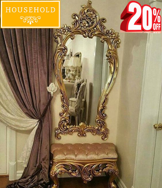 Puffy Seater With Carved Mirror