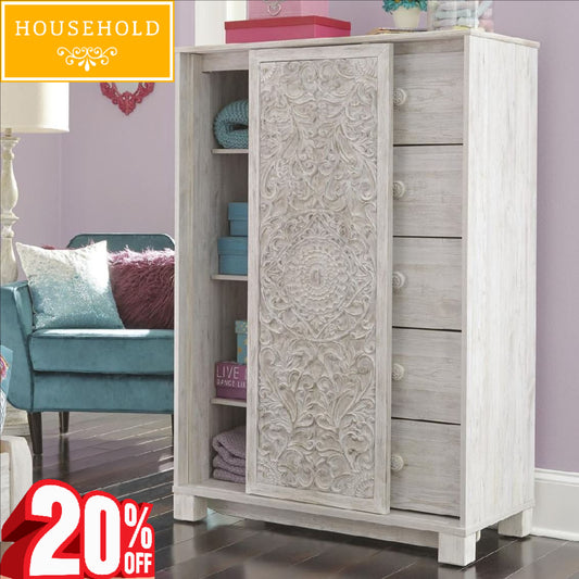 Sliding door Hand carved Cabinet