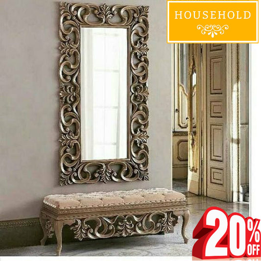 Puffy Seater With Carved Mirror