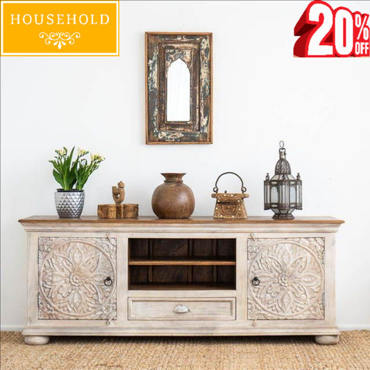 TV unit (Hand-Carved)