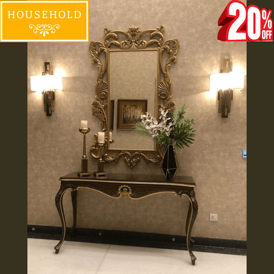 Console and Hand Carved frame - Household Item