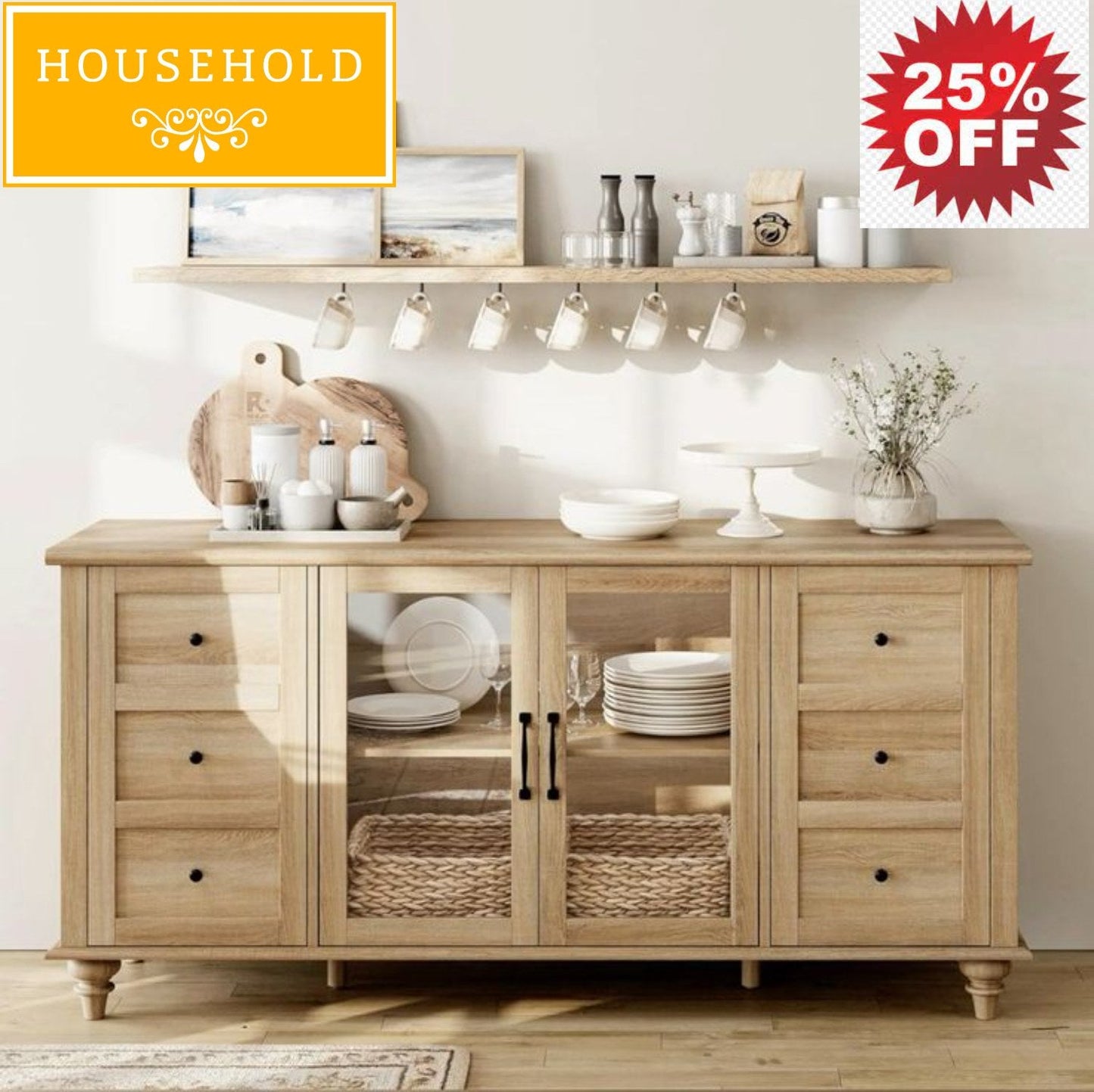 Crockery Side Board - Household Item