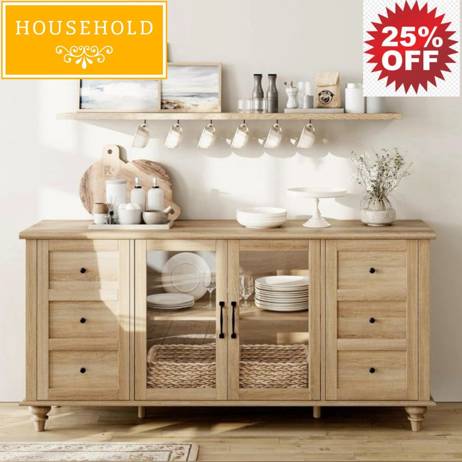 Crockery Side Board - Household Item