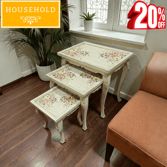 Floral Harmony Nesting Tables - Household Item