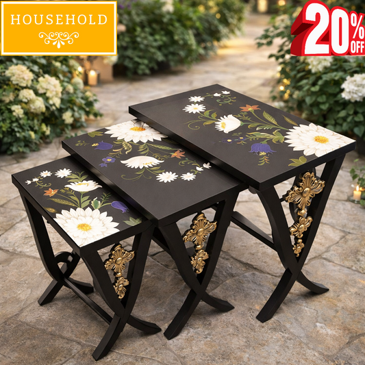 Petal Craft Nesting Tables Set (Set of 3)