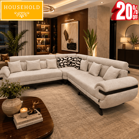 Luxe Haven L - Shape Corner Sofa - Household Item