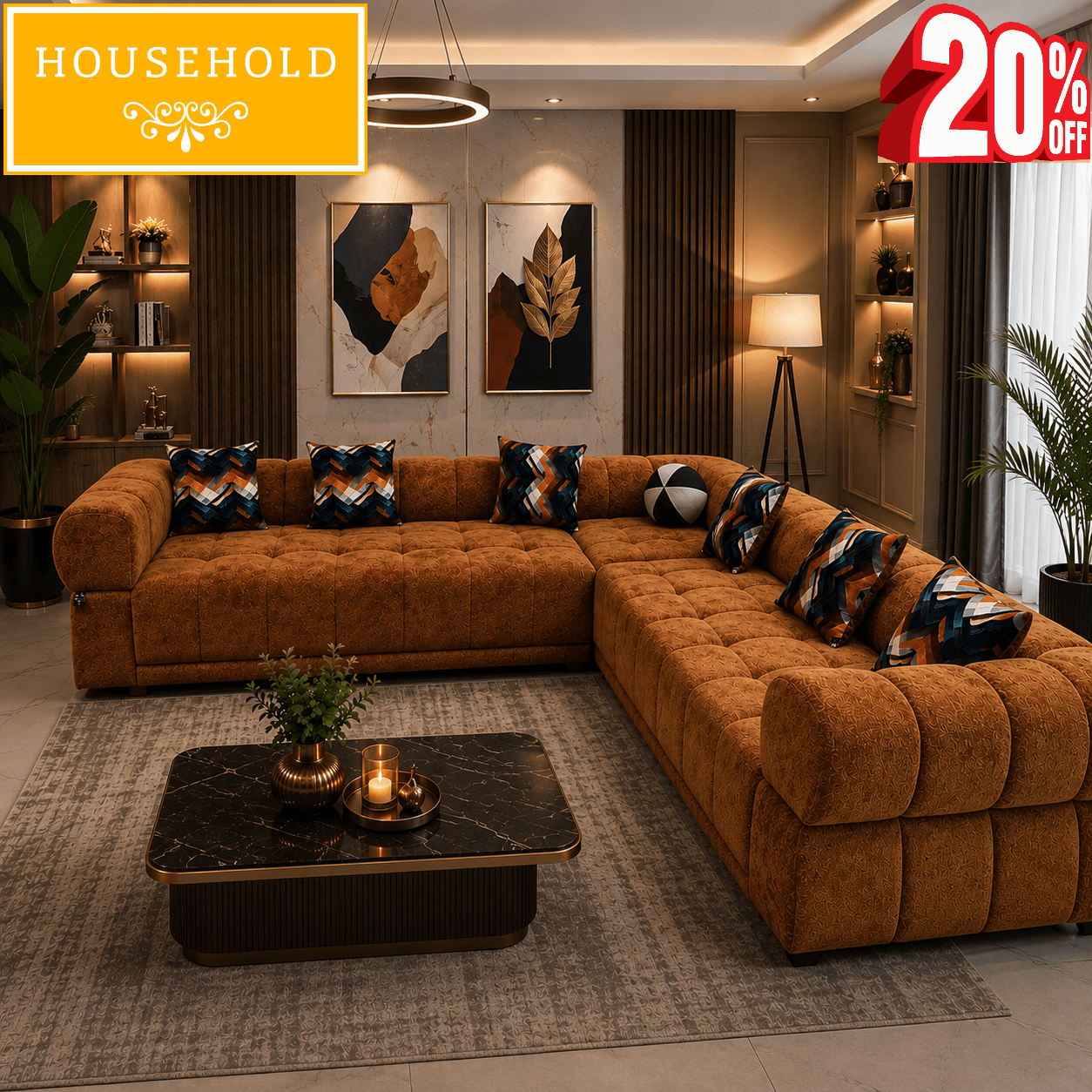 Monterra L - Shape Corner Sofa - Household Item