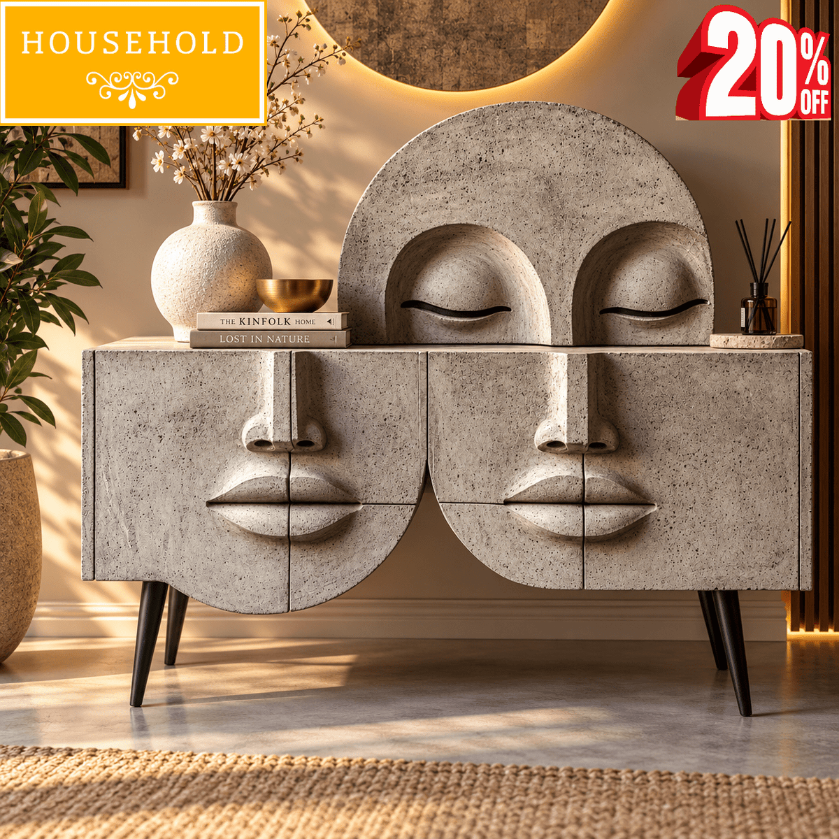 Sculptural Face Console - Household Item