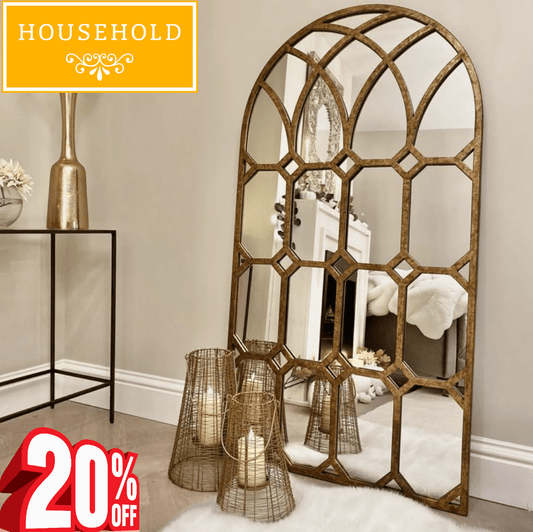 Vintage Arch Wall Mirror - Household Item